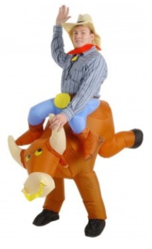 Mascottepak Opblaasbaar kostuum - Stier